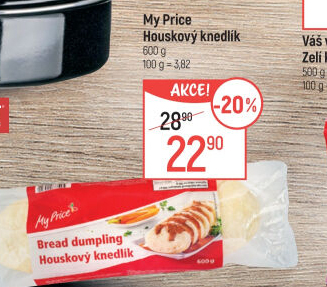 Knedlík houskový My Price