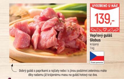 Maso na guláš vepřové Globus