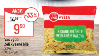 Zelí kysané bílé Váš výběr