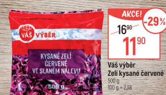 Zelí kysané červené Váš výběr