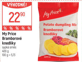 Bramborové knedlíky v prášku My Price