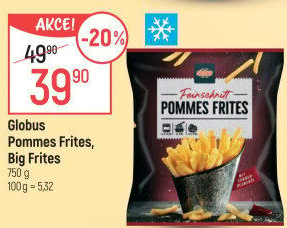 Hranolky mražené Pommes Frites Globus