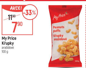 Křupky arašídové My Price