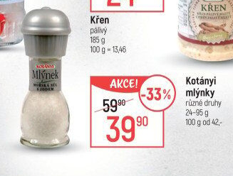 Mlýnek s kořením Kotányi