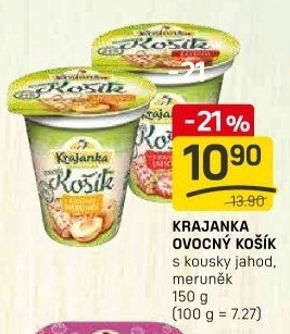 Jogurt ochucený Ovocný košík Krajanka
