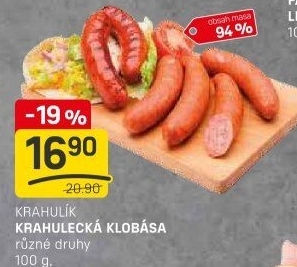 Krahulecká klobása Krahulík