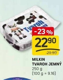 Tvaroh jemný Milkin