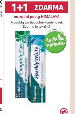 HIMALAYA zubní pasta, 1+1 ZDARMA