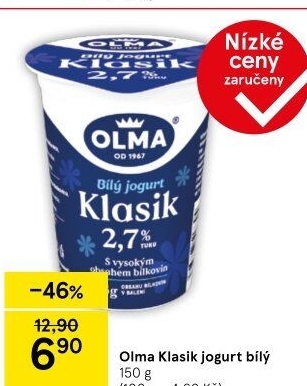 Bílý jogurt Klasik Olma