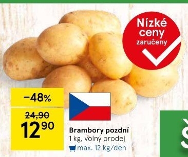 Brambory konzumní pozdní