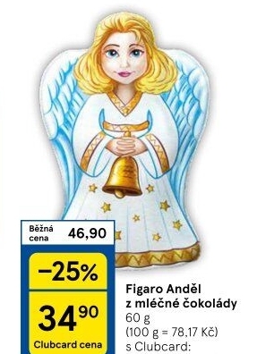 Čokoládový anděl Figaro