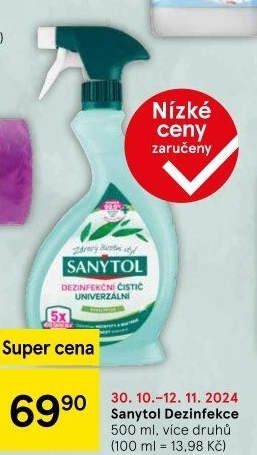 Dezinfekční univerzální čistič ve spreji Sanytol