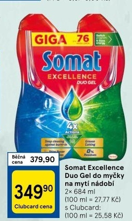 Gely do myčky Excellence Somat