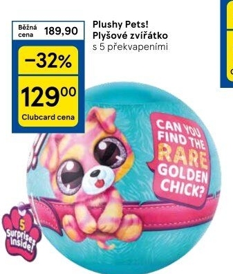 Koule s překvapením Plushy Pets! 5 Surprise Zuru