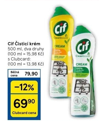 Krémový čistič Cif Cream