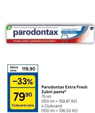 Pasta na zuby Extra Fresh Parodontax