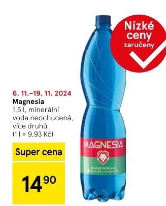 Přírodní voda Magnesia