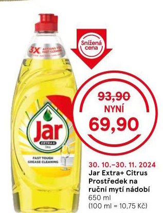 Prostředek na nádobí Extra + Jar