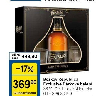 Rum Republica Exclusive Božkov - dárkové balení