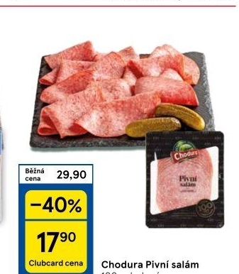 Salám pivní Beskydské uzeniny Chodura