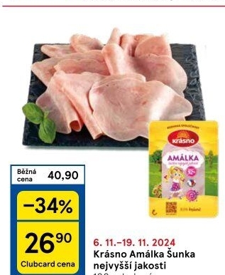 Šunka Amálka nejvyšší jakosti Krásno