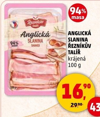 Anglická slanina Řezníkův talíř