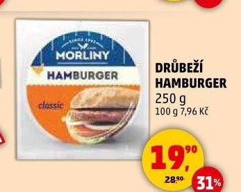 Drůbeží hamburger Morliny