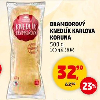 Knedlík bramborový Karlova Koruna