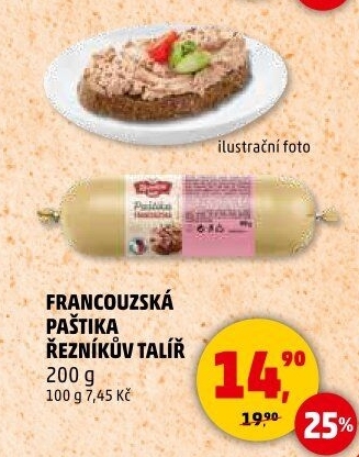 Paštika francouzská Řezníkův talíř