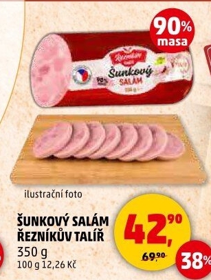 Salám šunkový Řezníkův talíř