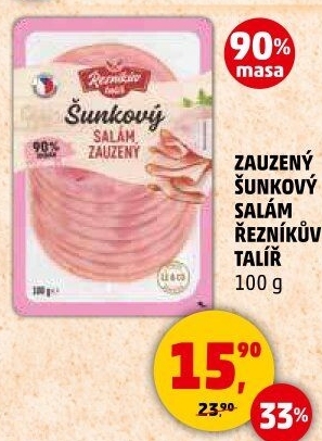 Salám šunkový zauzený Řezníkův talíř