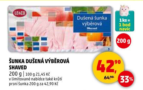Šunka dušená výběrová LE&