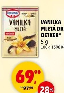 Vanilka mletá Dr. Oetker
