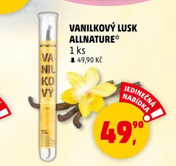 Vanilkový lusk Allnature