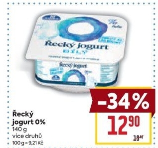 Ochucený jogurt řecký 0% Milko
