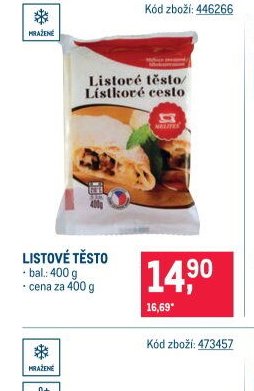 LISTOVÉ TĚSTO