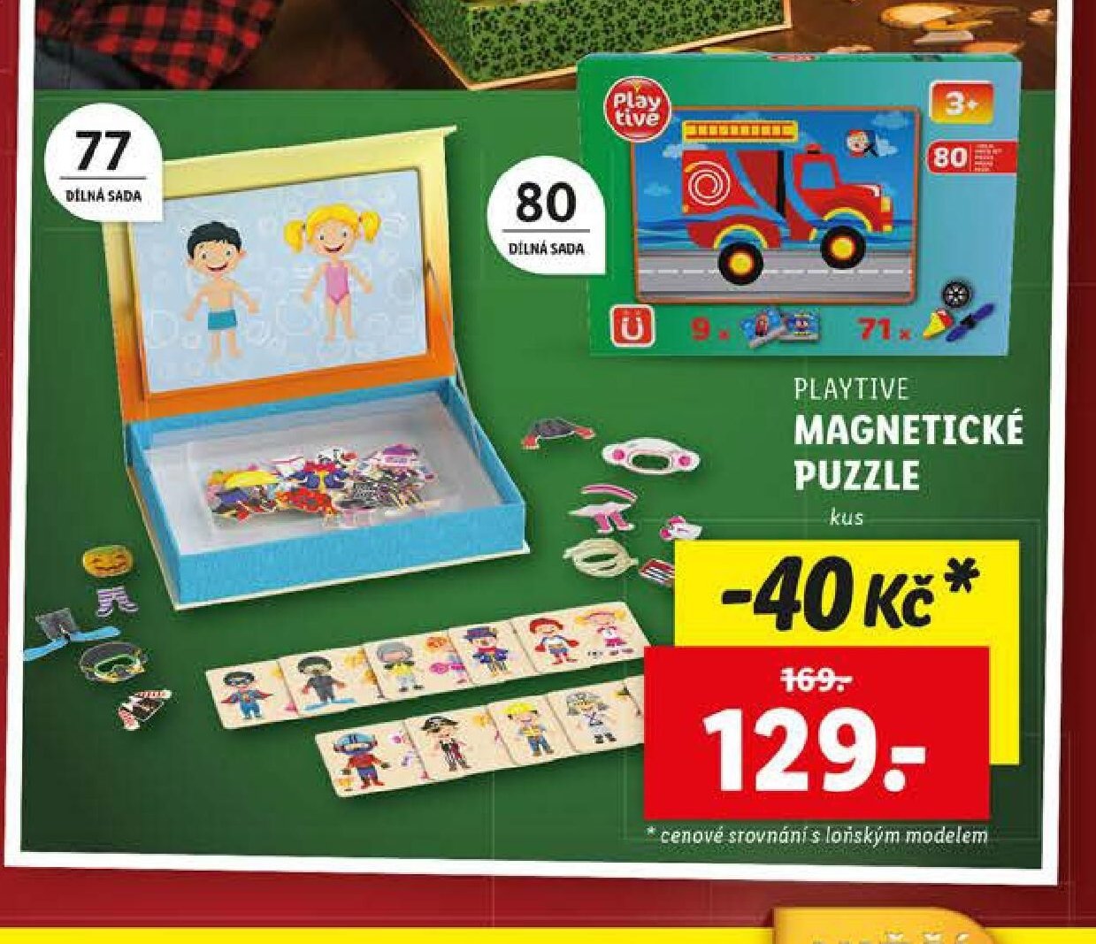 Playtive magnetické puzzle