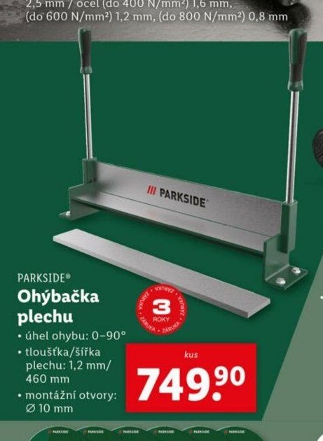 Ohýbačka plechu