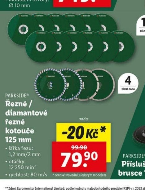 Řezné / diamantové řezné kotouče 125 mm
