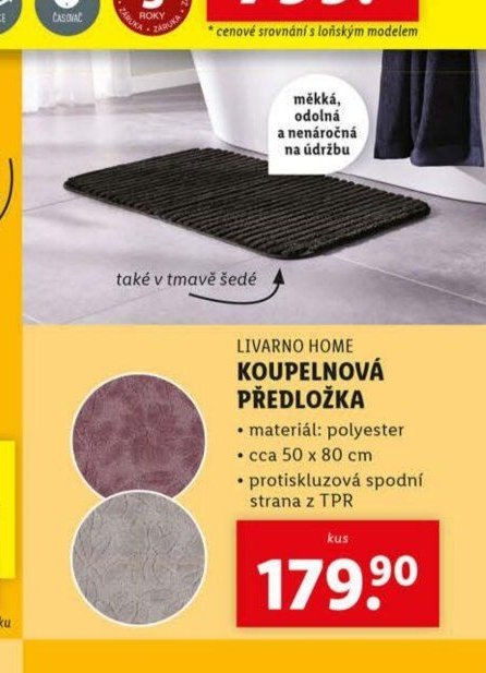 Livarno Home koupelnová předložka