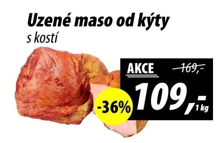 Uzené maso od kýty s kostí