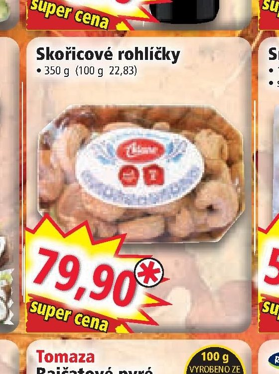 Skořicové rohlíčky