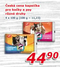 Kapsičky pro psy Česká cena