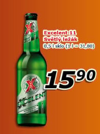 Pivo světlý ležák 11° Excelent