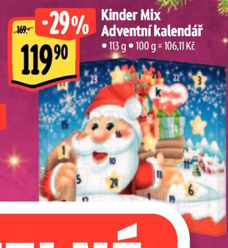 Adventní kalendář Mix Kinder