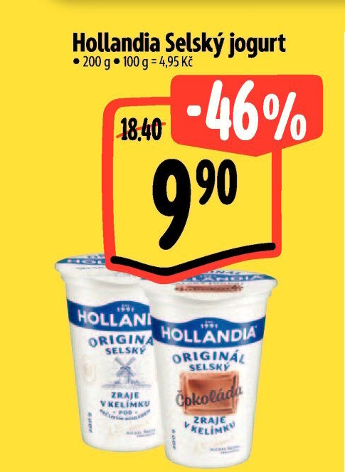 Bílý jogurt selský Hollandia