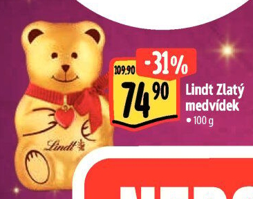 Medvídek čokoládový Lindt