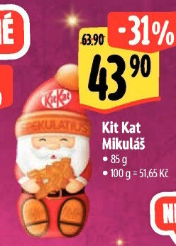 Mikuláš Kit Kat Nestlé