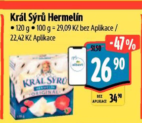 Sýr Hermelín Král sýrů