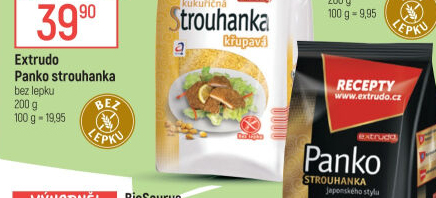Panko strouhanka bez lepku Extrudo